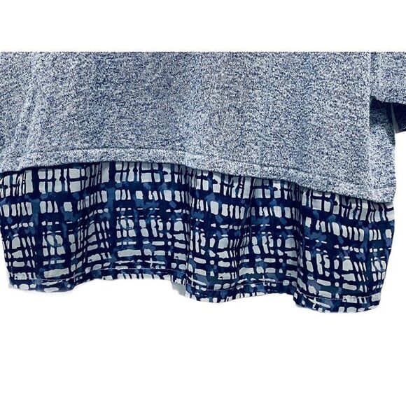 Spacedye Blue Scoop Neck Sweater Tunic - Picture 3 of 4